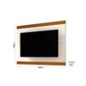 Painel Garden 180cm para Tv até 75 Polegadas Edn Cor Off White Cedro - 2