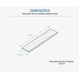 Piso vinílico LVT colado Durafloor Urban Parma Caixa c/ 4,34m² - 3