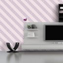 Ver imagem 2 de Papel de Parede Chevron Lilás - 0,58 x 2,50 metros