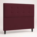 Ver imagem 6 de Cabeceira para Cama de Casal 140 cm Ivy Suede Vermelho
