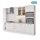 Ver mais imagens de Cozinha Completa com Balcão Milla Dolce Soft 299901240 Modulada MDF Branco Móveis Carraro
