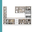Ver imagem 5 de Cozinha Completa com Balcão Milla Dolce Soft 299901240 Modulada MDF Branco Móveis Carraro
