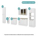 Ver imagem 4 de Cozinha Completa com Balcão Milla Dolce Soft 299901240 Modulada MDF Branco Móveis Carraro