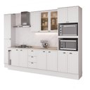 Ver imagem 6 de Cozinha Completa com Balcão Milla Dolce Soft 299901240 Modulada MDF Branco Móveis Carraro