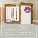 Ver imagem 5 de Berço Americano Marquesa Mini Cama Mirelle 100% MDF com Bétula Branco