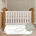 Ver mais imagens de Berço Americano Marquesa Mini Cama Mirelle 100% MDF com Bétula Branco