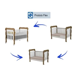 Berço Mini Cama Lila  - 4