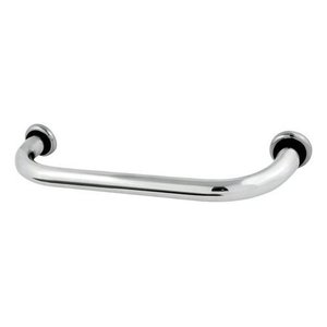 Barra / Corrimão de Apoio 60 Cm para Banheiro Idosos e Pne Cor Prateado