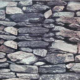 Papel de Parede auto adesivo 3D Pedra rustico cinza - 1