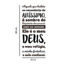 Ver imagem 2 de Adesivo de Parede Salmo 91 - Preto
