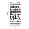 Adesivo de Parede Salmo 91 - Preto - 2