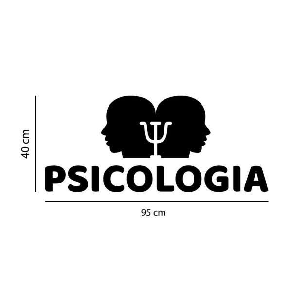 Adesivo de Parede Logo Psicologia - Dourado - 2