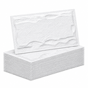 Ver imagem 5 de Kit 20 Placas de Revestimento 3D PVC Parede Pedra Branca Autocolante - 50x25cm