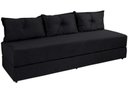 Ver imagem 1 de Sofanete Sofá com 3 Almofadas Multiuso Suede Preto - Al Móveis