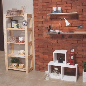 Estante para Livros com 5 Prateleiras Modulare Tramontina