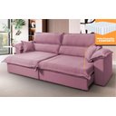 Ver imagem 1 de Sofá Retrátil Reclinável 3,00m Nivus Rose c/ Molas Ensacadas - King House