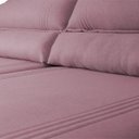 Ver mais imagens de Sofá Retrátil Reclinável 3,00m Nivus Rose c/ Molas Ensacadas - King House