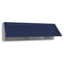 Ver imagem 5 de Armário Aéreo 100 cm 1 Porta Basculante Branco/Azul Vik Madesa Branco/Azul