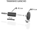 Ver imagem 3 de Pendurador Gancho Multiuso Branco 4 cm