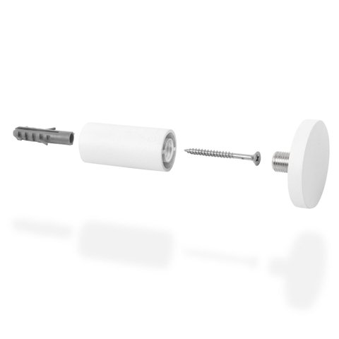 Pendurador Gancho Multiuso Branco 4 cm