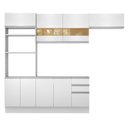 Ver imagem 2 de Cozinha Compacta Glamy Marselha 8 Portas 3 Gavetas Madesa