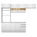 Ver imagem 3 de Cozinha Compacta Glamy Marselha 8 Portas 3 Gavetas Madesa