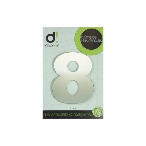 Número Residencial em Alumínio Polido 15cm