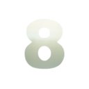 Ver imagem 2 de Número Residencial em Alumínio Polido 15cm