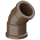Ver imagem 1 de Joelho De 45° Graus Soldável PVC Marrom Para Canos Tubos De Água Fria De 1/2” Polegadas 20mm