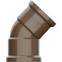 Ver imagem 2 de Joelho De 45° Graus Soldável PVC Marrom Para Canos Tubos De Água Fria De 1/2” Polegadas 20mm