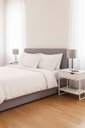Ver imagem 7 de Mesa de Cabeceira Branca 1 Gaveta Móvel Quarto Apoio Lateral de Cama