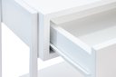 Ver imagem 5 de Mesa de Cabeceira Branca 1 Gaveta Móvel Quarto Apoio Lateral de Cama