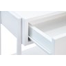 Mesa de Cabeceira Branca 1 Gaveta Móvel Quarto  Apoio Lateral de Cama - 3