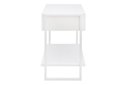 Ver imagem 4 de Mesa de Cabeceira Branca 1 Gaveta Móvel Quarto Apoio Lateral de Cama