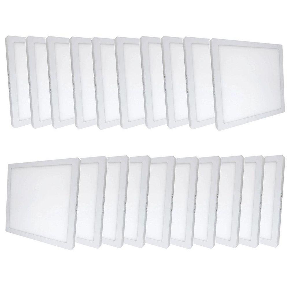 Kit 20 Plafon Painel Led Luminária Downlight 25w Sobrepor | MadeiraMadeira