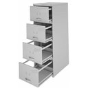 Ver imagem 2 de Arquivo de Aço 4 Gavetas para Pasta Suspensa com Chave Cinza