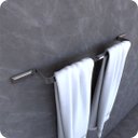 Ver imagem 1 de Suporte Porta Toalhas De Banho Cromado Empire