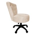 Ver imagem 4 de Poltrona Decorativa Royal Capitone Base Giratória Slk Decor Bege