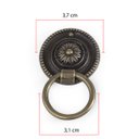Ver imagem 3 de Kit Puxador Colonial Argola Ouro Velho com 12 unidades