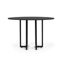 Ver imagem 2 de Mesa de Jantar 4 Lugares 120cm Redonda Industrial Dommus Preta - Straub Web