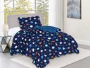 Ver imagem 3 de Kit Colcha Infantil Meninos Dupla Face Solteiro 160x240cm - Big Bang