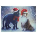 Ver imagem 1 de Jogo Americano Estampa Natal Gatinho Natalino 2 Peças