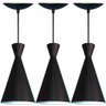Kit 03 Lustre Pendente - Cozinha, sala, Estilo Tom Dixon - 1