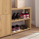 Ver imagem 6 de Sapateira Vertical 3 Gavetas Banco Prateleira Sapatos Gancho Bolsa Hall Entrada Quarto Hanover