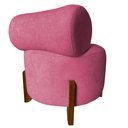Ver imagem 4 de Poltrona Decorativa Mônaco Suede Rosa