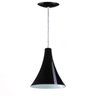 Lustre Pendente Balcão Cozinha Americana - Preta Brilhante - 1
