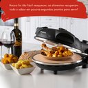 Ver imagem 7 de Forno de Pizza Elétrico Preto com Pedra Antiaderente Ariete Forno de Pizza Smart Preto Ariete 110v