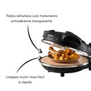 Ver imagem 4 de Forno de Pizza Elétrico Preto com Pedra Antiaderente Ariete Forno de Pizza Smart Preto Ariete 110v