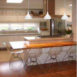 Lustre Pendente Balcão Cozinha Americana - Branca - 3