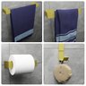 Kit Acessórios Para Banheiro, Lavabo 4 Peças- Gold - 1